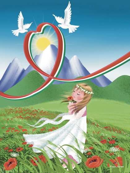 Poppies and Peace — Digital illustration